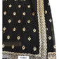 Black - Chiffon - Party Wear Embroidered Saree with Blouse Piece - SP2504008 VY