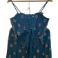 UK 10-12 / 36"- 38" - Burnt Orange / Rust - Designer Ladies Indian Short Corset / Tie Back Top Palazzo Trousers Suit - UK Stock - 2/3 days delivery - VMK Tarini AP