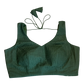 Size 36" / UK 10 - Bottle green - Sleevless Saree blouse with cups - UK Stock - With Margin inside - VAM1301 - KY