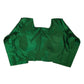 Green - Silky Saree blouse with cups,  Long Sleeves, High Back - 38" - UK Stock - Quick Delivery - RNK - R231F-A