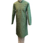 Light / Mint Green - Handloom Self Brocade Mens Indian Kurta set - Weddings / Walimas , Sangeet, Mehndi / Henna , Eid / Diwali - BS2501 01VP25