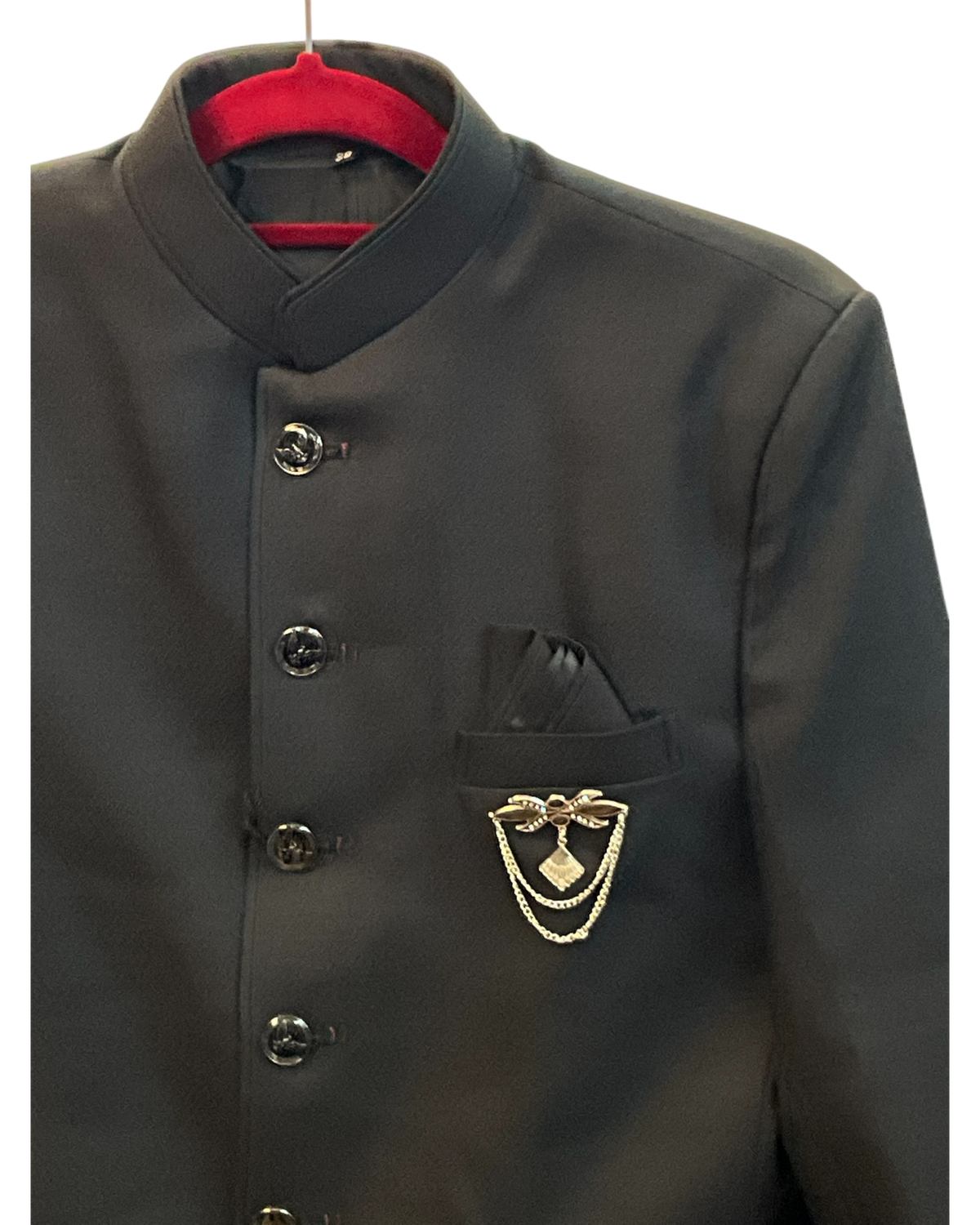 Black - PREMIUM Slim Fit Mens Nehru / BandhGala / Prince / Chinese Collar Jacket - Fantastic Fit - CS2701 VP