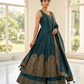 Size 12 (38") - Bottle Green - Designer -  Ladies Long Top / Dress Anarkali Trousers Suit - VMK Bandhan CY