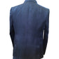 PREMIUM Slim Fit Mens Navy Blue BandhGala / Prince / Chinese Collar Open Jacket with inside Waistcoat- Fantastic Fit - CS2407 JP 0524