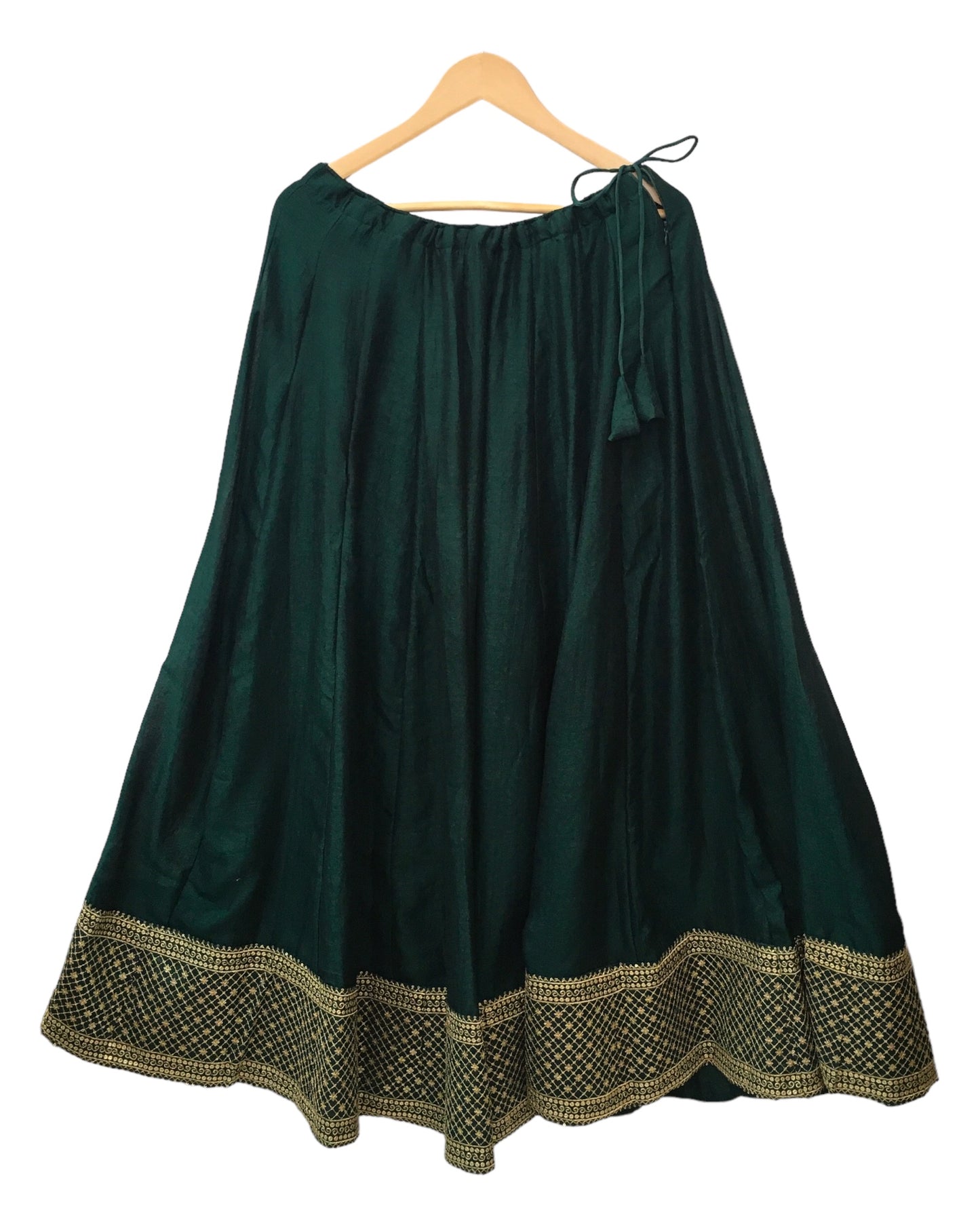 Dark Green - Silky Lehenga Set - Weddings ,Bridesmaids, Sangeet,  Henna, Haldi - 24h Dispatch - AF2414 TT 0624