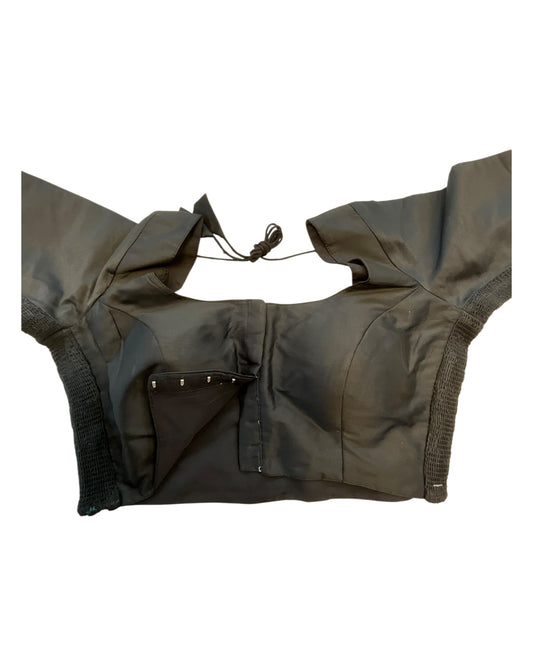 Black - HYBRID Silky Saree blouse - With Elastic on both side for Great fit - Size 36",38", 40" S M L  - VAM1216 Ap