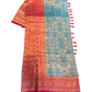 Turquoise - Traditional Handloom Saree with Blouse Piece - UK stock - 24hr Dispatch - SP2626 TV
