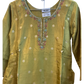 UK 12 / 38" - Olive Green - Silky Ladies Trousers Suit - Sangeet / Henna / Temple - OC34091 TC