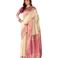 Light Gold - Silky Handloom Banarasi Saree with Blouse Piece -  12KH25 RP389