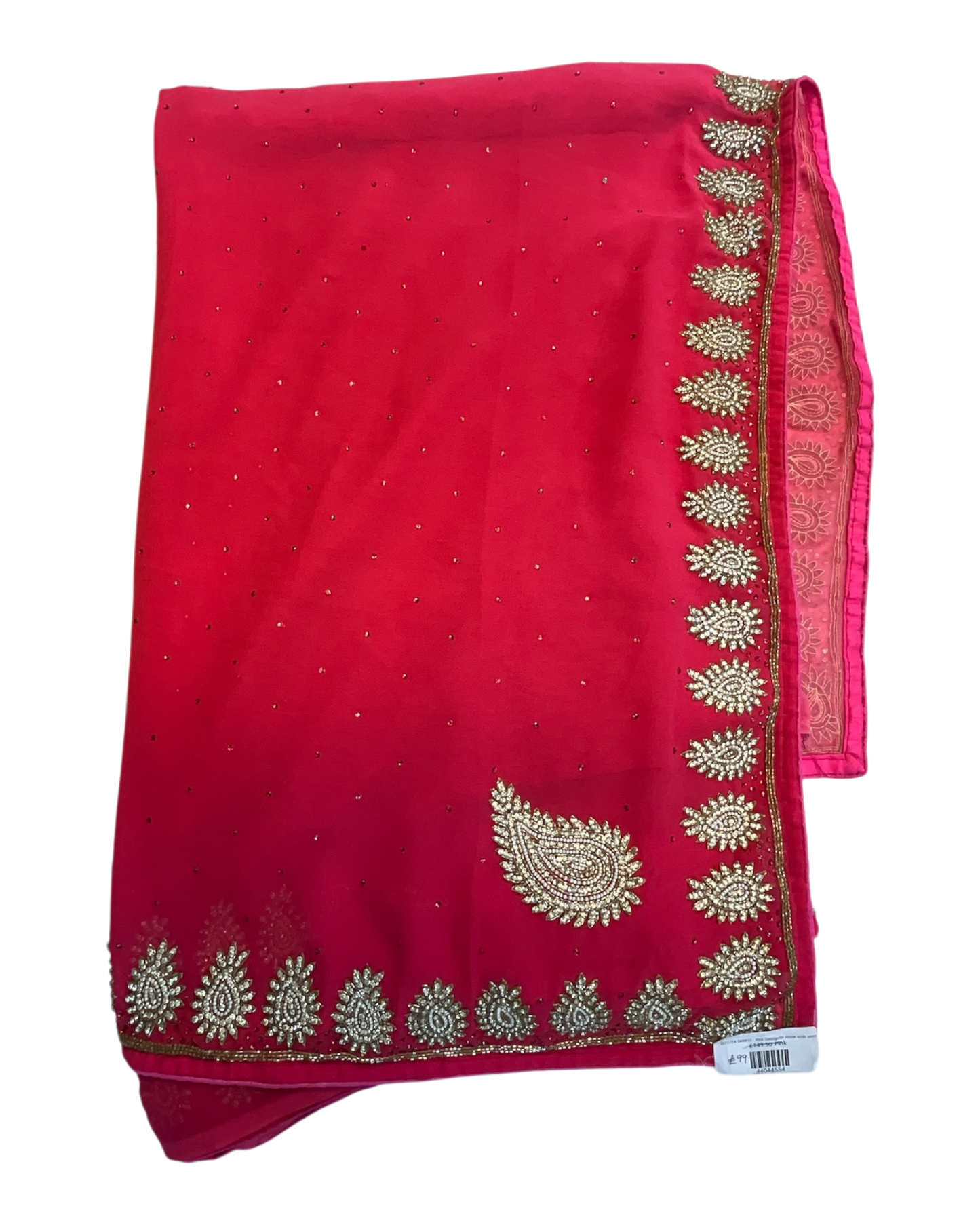 Sale - Coral Pink - Fancy Saree with Blouse Piece - SEP5724 04RR17