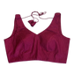 Size 36" / UK 10 - Maroon - Sleevless Saree blouse with cups - UK Stock - With Margin inside - VAM1301 - KY