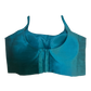 38" / UK 12 - Turquoise Blue - Silky Designer Saree blouse with cups,  Sleeveless - UK Stock - Quick Delivery - RNK - R651-H