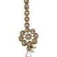 Gold - Antique Gold Finish Medium Size Tika Head Piece - Indian Ladies Fashion Jewellery - AE2432 11Vp24