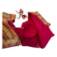 UK 16 (42 Bust) Multi Coloured - Banarasi Brocade Saree / Lehenga blouse - Can be let out to size 18  - B227 01KP25
