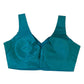 Turquoise Blue - Silky Saree blouse with cups,  Sleeveless - 38" - UK Stock - Quick Delivery - RNK - R722A-KY