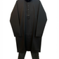 Black - Soft Cotton Self Woven Mens Kurta Set - Sangeet Mehendi Haldi - KCS1263 03KJ26