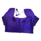 Dark Brinjal / Purple - HYBRID Silky Saree blouse - With Elastic on both side for Great fit - Size 36",38", 40" S M L  - VAM1216 Ap
