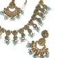 Sky Light Blue - Large Size Necklace Set with Earrings - PRI1753 H 0424