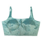 Sea Green - Rich Banarasi Thin Strap Designer Saree blouse with cups, 38" - UK Stock - Quick Delivery - RNK - R651- H