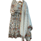 SALE! SALE! Size 18 (44" Bust) - Off White - Ready Made Lehnga Set - Haldi / Mehndi / Weddings - UK Stock - 24h Dispatch - PC2607 XX