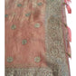 Coral - Tissue Chiffon - Party Wear Embroidiered Saree with Blouse Piece - SP250421 TV