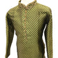 Henna Green - Banarasi Handloom Brocade Mens Kurta Set - Wedding Sangeet Mehendi Haldi - KCS1125 KJ 0923