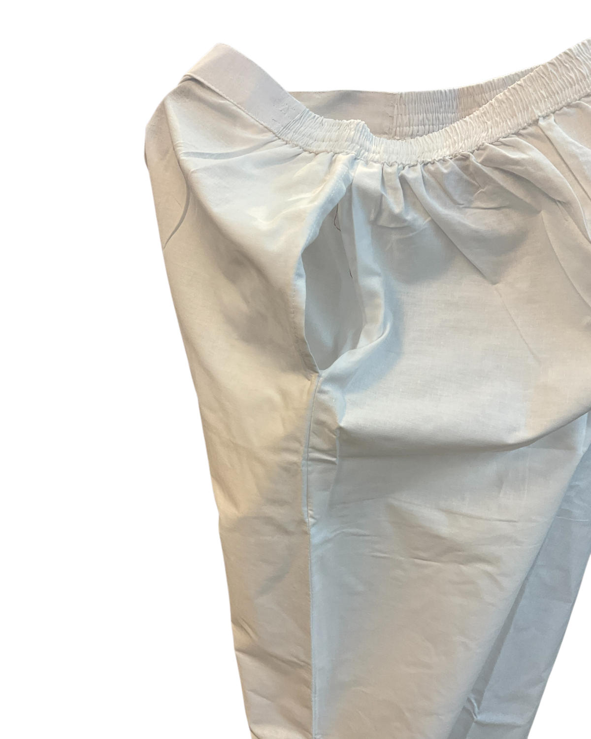XS to XXXL - White - Lucknowi Cotton Ladies Salwar Kameez / Punjabi Suit with Chiffon Dupatta - Funeral  / Church ARV2176 KC