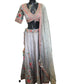 Light Grey Ready Made Lehenga Set - UK Stock - 24h Dispatch - ZC114  KYP 0324