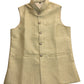 Gold - Banarasi Handloom Brocade Mens Waistcoat - UK Stock- Dispatch in 24 hrs - KCS241105 KK