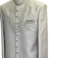 Cream - Rich Banarasi Brocade Sherwani with Pearls and Light Pink Embroidery - JF002 05RP26