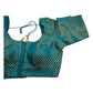 38" & 42" - Turquoise Blue - Banarasi Brocade Saree / Lehenga Blouse -UK Stock - Quick Dispatch - LT3 08Rp25