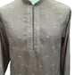 Pink - Cotton  Silk Mens Kurta Set with Thread Embroidery- Sangeet Mehendi Haldi Weddings- KCS1041 VK 1123