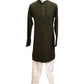 Henna Mehndi Green - Rich Sequins Lucknowi Chiffon Mens Indian Kurta Set with Smart Pants - Weddings / Walimas , Sangeet, Eid, Mehndi / Henna - SHU2501 KC 0325