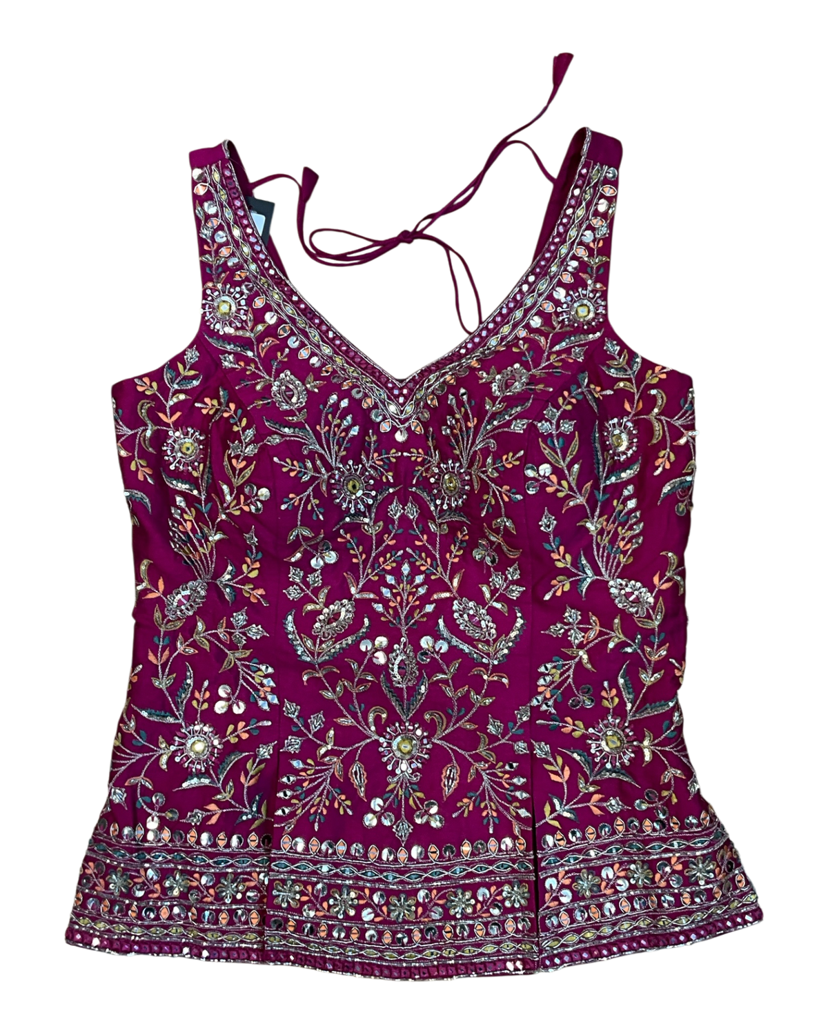 UK 12 / 38" - Fuchsia Pink - Designer Ladies Medium Length Top Palazzo Trousers Suit - UK Stock - 2/3 days delivery - VMK Zilmil RY