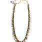 Light Pearl - Large Size Antique Gold Finish Long Necklace Set with Earrings - RAK408 KY 0525