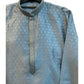 Light Blue - Banarasi Handloom Brocade Mens Indian Kurta set - UK Stock - Weddings / Walimas , Sangeet, Diwali, Eid, Mehndi / Henna - VEE2488 VR