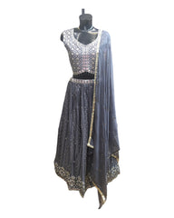 Beautiful Grey Lehenga Set - Size 12(38