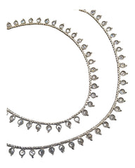 Silver Finish Saree Belt, Waist / Belly Chain - Fancy Dress , Bollywood - KAJ959 A 0923