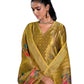 Haldi Yellow - Banarasi Handloom Ladies Indian Salwar Suit with Printed Dupatta - Available in Size 10 (36") LL-FAR22404 TY 1024