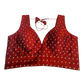 40" / UK 14 - Maroon - Silky Designer Saree blouse with cups,  Sleeveless - UK Stock - Quick Delivery - RNK - R717 KV