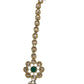 Green - Antique Gold Finish Medium Size Tika Head Piece - Indian Ladies Fashion Jewellery - AE2432 11Vp24
