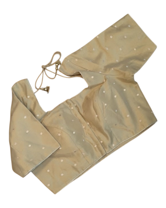 Size 38" / UK 12 - Gold - Saree blouse with cups - UK Stock - Quick Delivery - VAM1351 - C