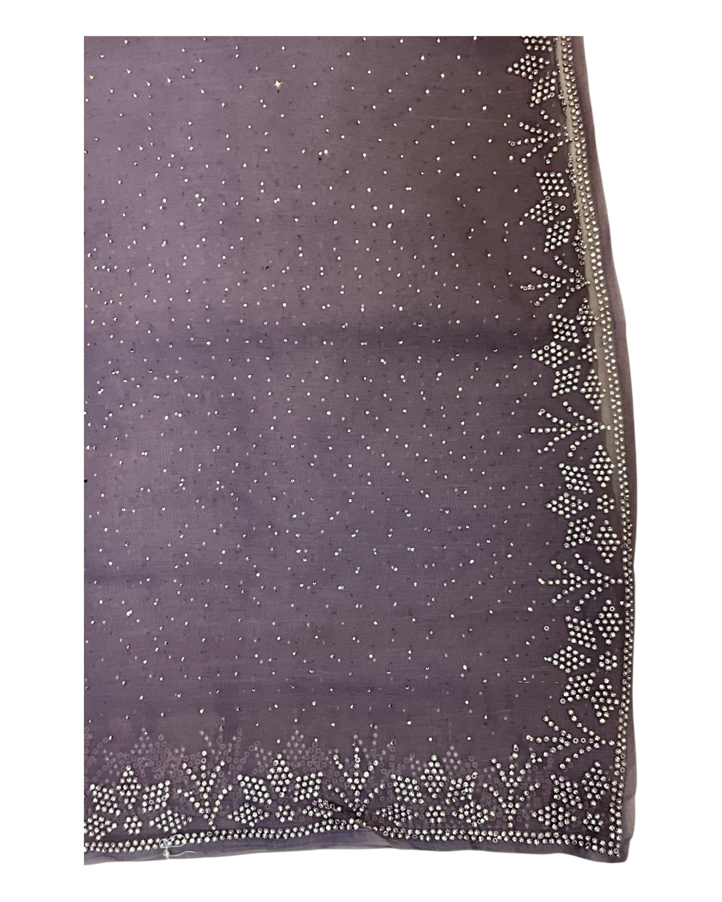 Lilac - Rich Saree with Bead Embroidery and Blouse Piece - UK stock - 24hr Dispatch - RS2524 TY