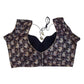 36" Bust (UK 10) Navy Blue with Maroon - Banarasi Brocade Saree / Lehenga blouse - Can be let out to size 12  - VFJ250 01KY25