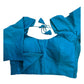 Turquoise Blue - HYBRID Silky Saree blouse - With Elastic on both side for Great fit - Size 36",38", 40" S M L  - VAM1216 Ap