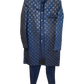 Blue - Mens Knee Length  Jacket with Long Waistcoat - Sherwani / Indo-Western - Fantastic Fit - KCS6625 03TT26