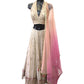 Champagne / Beige - Designer Silky Lehenga Set - Weddings , Sangeet,  Henna, Haldi - 24h Dispatch - ZC2401 KVY 0124