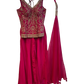 UK 12 / 38" - Fuchsia Pink - Designer Ladies Medium Top Palazzo Trousers Suit -  - VMK Sunita 10PA26