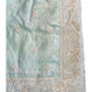 Ice Blue - Tissue Crepe - Party Wear Embroidered Saree with Blouse Piece - SP2504015 VR