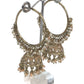 Peach - Large - Antique Finish Traditional Bali Zhumki Earrings - Bollywood - Weddings - JE28 Tp 0724